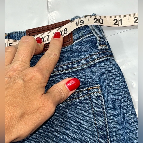 L.L. Bean plaid flannel lined Blue JEANS,  warm Denim Relaxed Fit, mens size 40 - Picture 13 of 16